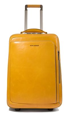 PIQUADRO Blue Square Cabin Computer Trolley Yellow