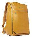 PIQUADRO Blue Square Backpack 2 Compartments 15,6" Yellow