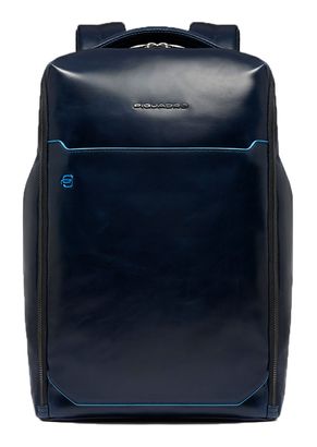 PIQUADRO Blue Square Backpack 2 Compartments 14" Midnight Blue