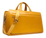 PIQUADRO Blue Square Duffle Bag Yellow