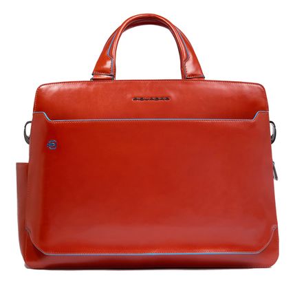 PIQUADRO Blue Square Briefcase 15,6" 2 Compartments Orange