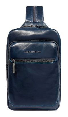 PIQUADRO Blue Square Monosling Bag Midnight Blue