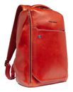 PIQUADRO Blue Square Backpack 2 Compartments 14" Orange