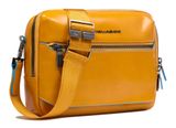 PIQUADRO Blue Square Crossbody Bag Yellow