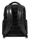 PIQUADRO Blue Square Computer Backpack With USB Black