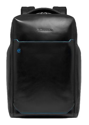 PIQUADRO Blue Square Backpack 2 Compartments 15,6" Black