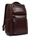 PIQUADRO Blue Square Computer Backpack With USB Mahogany PIQUADRO Blue Square Computer Backpack With USB Mahogany