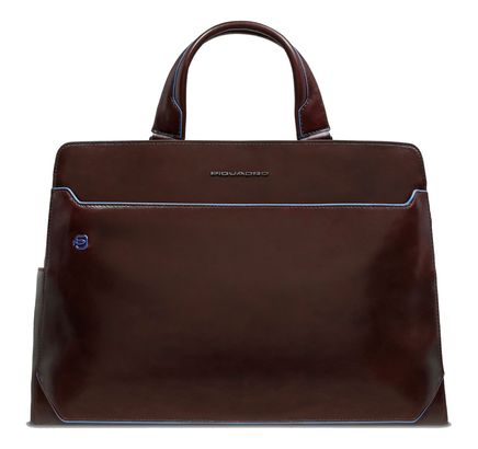 PIQUADRO Blue Square Briefcase 15,6" 2 Compartments Mahogany