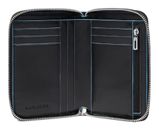 PIQUADRO Blue Square Zip-Around Wallet RFID Black