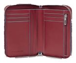 PIQUADRO Blue Square Zip-Around Wallet RFID Rosso