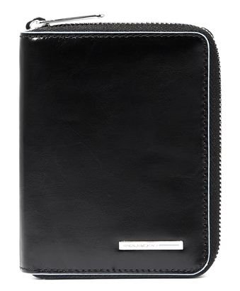 PIQUADRO Blue Square Men´s Zip-Around Wallet RFID Black