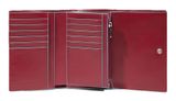PIQUADRO Blue Square Women´s Trifold Wallet RFID Rosso