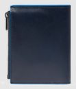 PIQUADRO Blue Square Vertical Men´s Wallet RFID Black