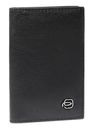 PIQUADRO Black Square Slim Credit Cards Holder RFID Black PIQUADRO Black Square Slim Credit Cards Holder RFID Black