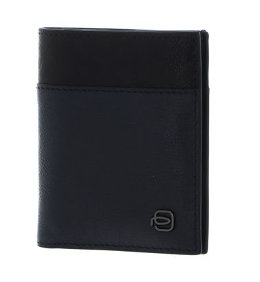 PIQUADRO Black Square Credit Card Holder RFID BlueDarkBrown PIQUADRO Black Square Credit Card Holder RFID BlueDarkBrown