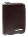 PIQUADRO Blue Square Men´s Zip-Around Wallet RFID Mahogany