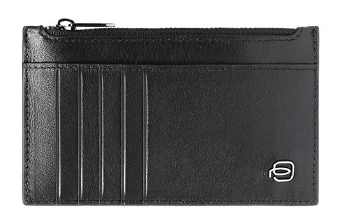 PIQUADRO Black Square Credit Card Holder Black