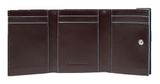 PIQUADRO Blue Square Trifold Cards Holder RFID Mahogany PIQUADRO Blue Square Trifold Cards Holder RFID Mahogany