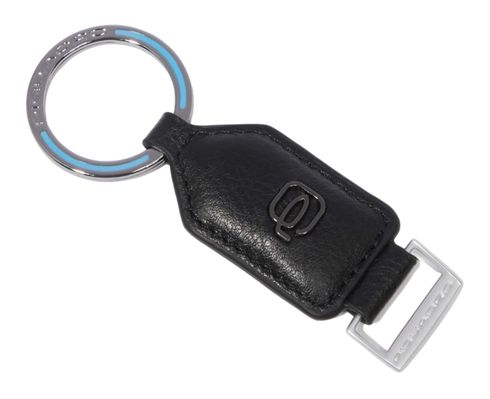 PIQUADRO Black Square Keychain Black