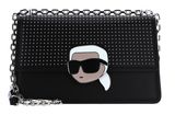 KARL LAGERFELD Ikonik Shoulder Bag Black KARL LAGERFELD Ikonik Shoulder Bag Black