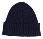 TOMMY HILFIGER TH Monotype Patch Cotton Beanie Space Blue TOMMY HILFIGER TH Monotype Patch Cotton Beanie Space Blue
