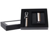 BOSS Iconic Gift Set 4 CC Wallet / Keyring Black