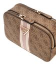 GUESS Noelle Crossbody Camera Bag Latte Logo GUESS Noelle Crossbody Camera Bag Latte Logo