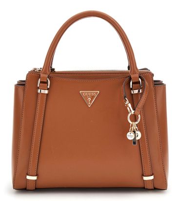 GUESS Daryna 2 Compartment Satchel Cognac