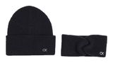 Calvin Klein CK Metal Beanie & Headband CK Black Calvin Klein CK Metal Beanie & Headband CK Black