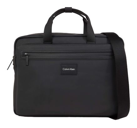 Calvin Klein CK Essential Conv Rub Laptop Bag Ck Black Rubber