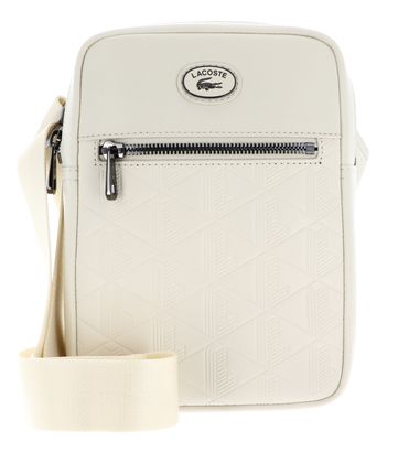 LACOSTE Nomogramme Vertical Camera Bag Bone White