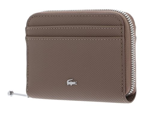 LACOSTE Daily City Zip Coin Wallet XS Taupe