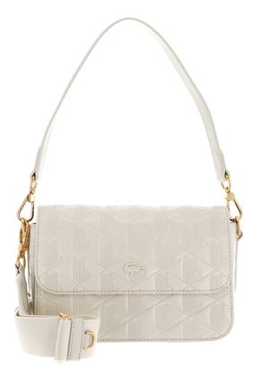 LACOSTE Maheki Flap Crossover Bag Bone White