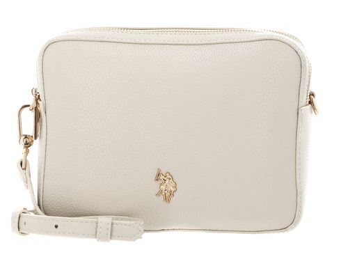 U.S. POLO ASSN. New Mansion Crossbody Bag Two Zip Cream White