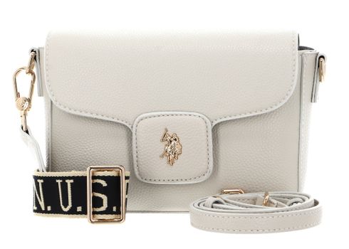 U.S. POLO ASSN. New Mansion Flap Crossbody Bag Cream White