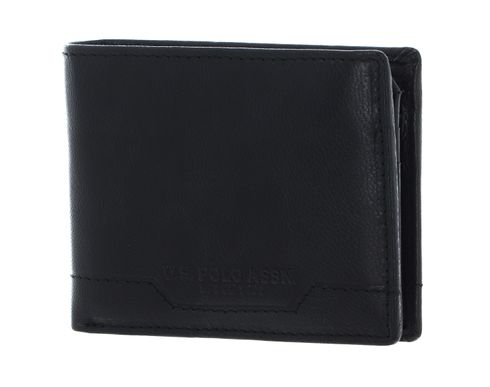 U.S. POLO ASSN. Still Water Wallet with Coin Black