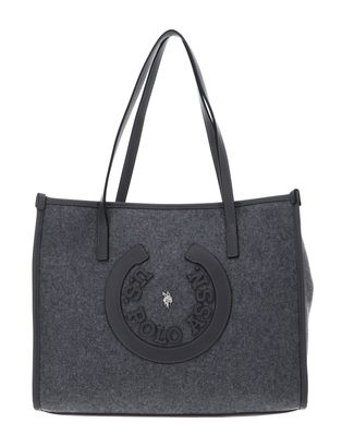 U.S. POLO ASSN. Stripes Shopping Bag Grey