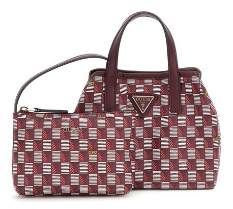 GUESS G Wave Mini Tote XS Claret Logo