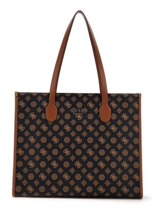 GUESS Silvana Girlfriend Tote Mocha Logo