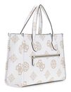 GUESS Silvana 2 Compartment Tote White Logo GUESS Silvana 2 Compartment Tote White Logo