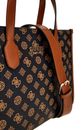 GUESS Silvana 2 Compartment Tote Mocha Logo