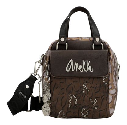 Anekke Core Mantle 2-handle Crossbody Bag Brown