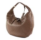abro Leather Piuma Weaving Hobo Bag Nana L Camel