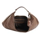 abro Leather Piuma Weaving Hobo Bag Nana L Camel