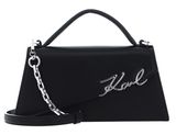 KARL LAGERFELD K / Signature Slim Crossbody Bag Black / Nickel KARL LAGERFELD K / Signature Slim Crossbody Bag Black / Nickel