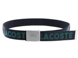 LACOSTE Jacquard Webbing Belt W130 Blue / Green