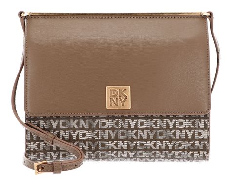 DKNY Mona MD Flap Crossbody Bag Chino / Shitake