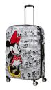 American Tourister Wavebreaker Disney Spinner 77 / 28 Disney Trolley Minnie Comics White