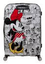 American Tourister Wavebreaker Disney Spinner 77 / 28 Disney Trolley Minnie Comics White
