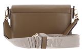 DKNY Bryant Ave Flap Crossbody Bag M Shitake
